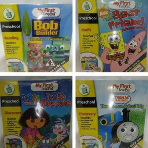 4 Learning Educational Games Bundle My First Leap Pad - Preschool Kids Children